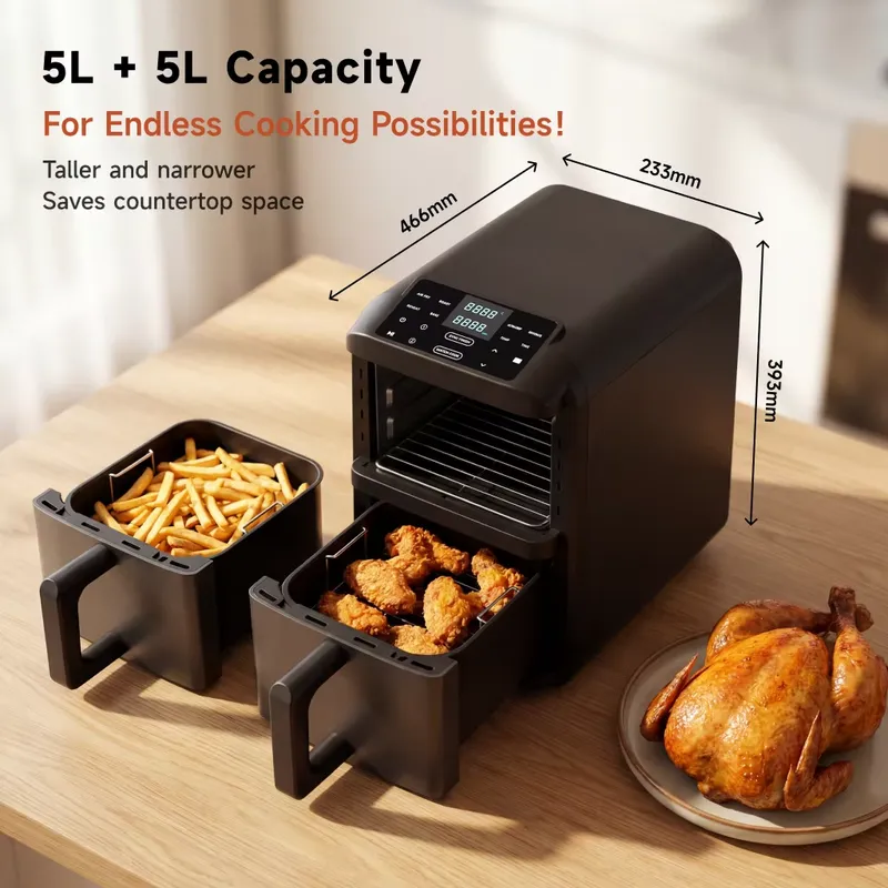 For Double Boiler 5L+5L 10L To - Air Fryer 5L Digital review and price