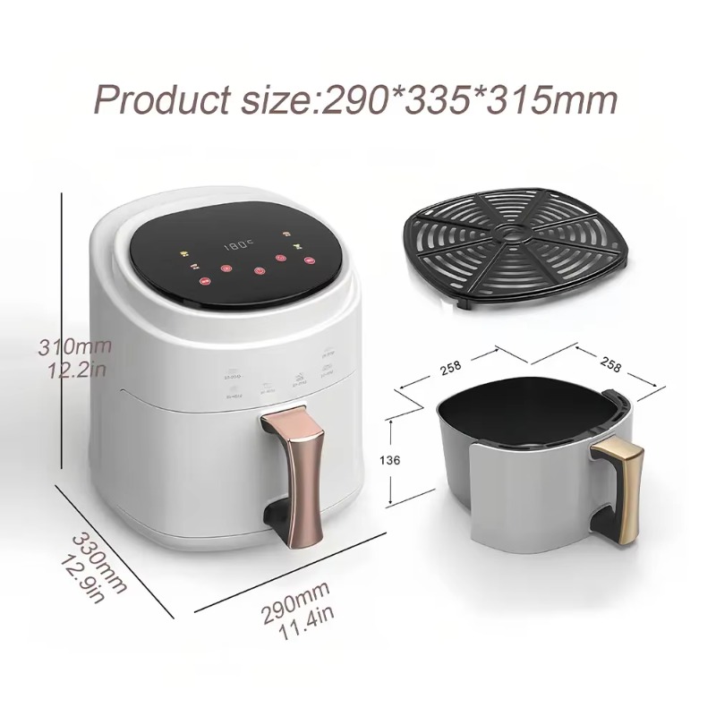 2800W 5L 6L 8L Digital Control - Air Fryer 5L Digital review and price