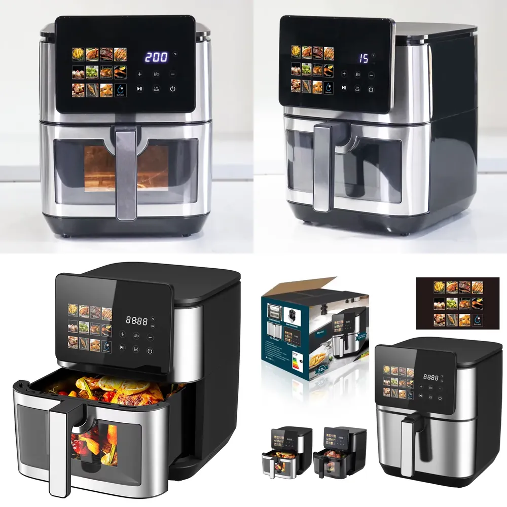New 5L 6L 7L 8L 12L Oil Free F - Air Fryer 5L Digital review and price